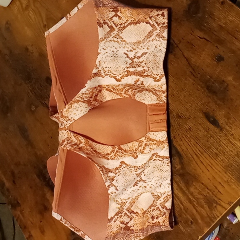 NWOT Victoria's Secret 36DD On Point Terra Cotta Wirefree Racerback Sports Bra - Picture 9 of 12